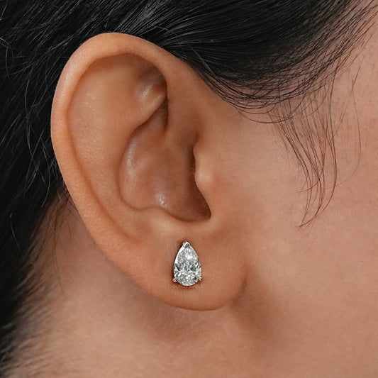 Pear Cut Lab Diamond Stud Earrings Earring