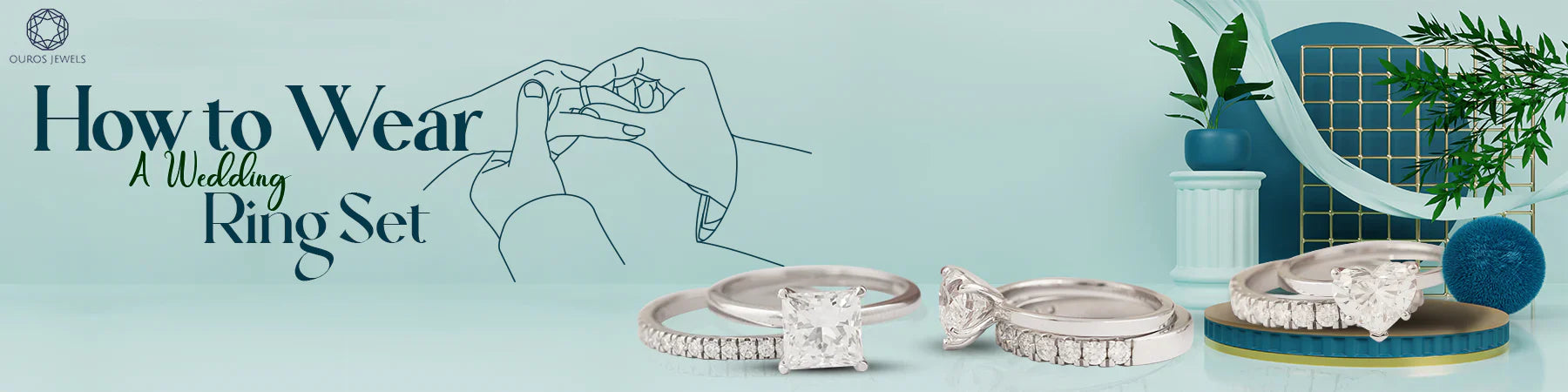 How to Wear a Wedding Ring Set — Ouros Jewels How to Wear a Wedding Ring Set — Ouros Jewels