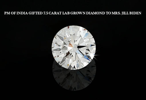 [7.50 Carat Weighted Round Shaped Lab Grown Diamond]-[ouros jewels]