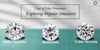 [Types of fake diamonds: white sapphire, moissanite, and cubic zirconia, with the text 'Type of Fake Diamonds - Exploring Popular Simulants]-[ouros jewels]