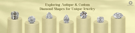 Image showing antique and custom diamond shapes for unique jewelry designs 