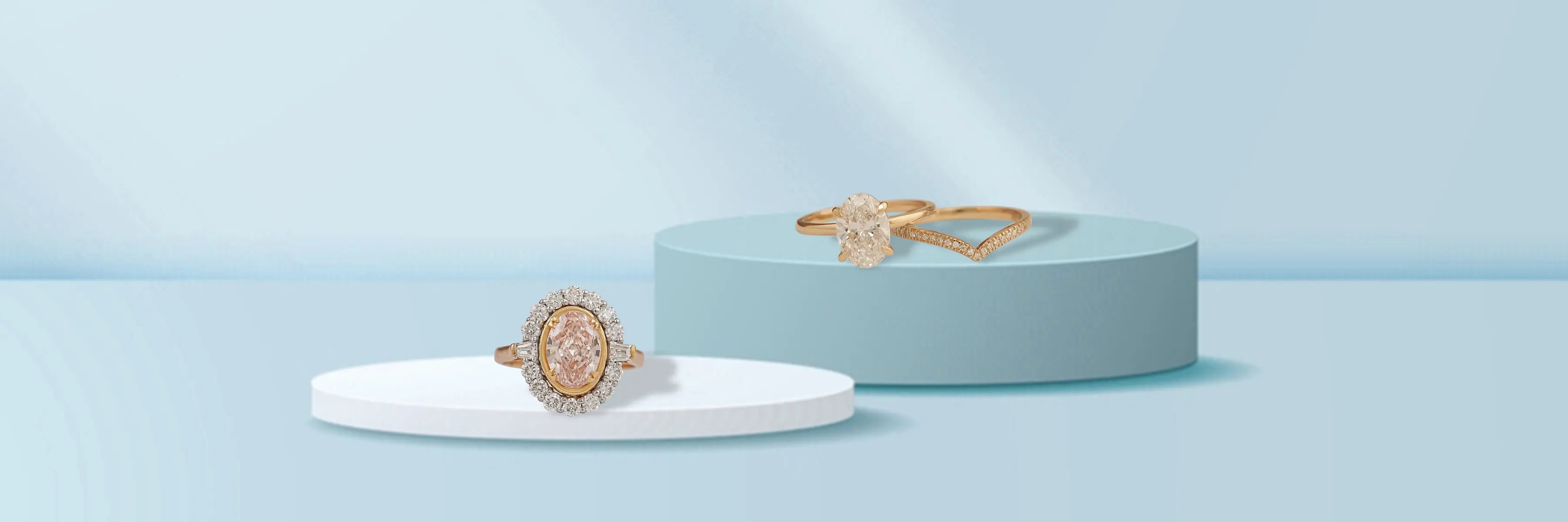 Oval cut diamond engagement rings