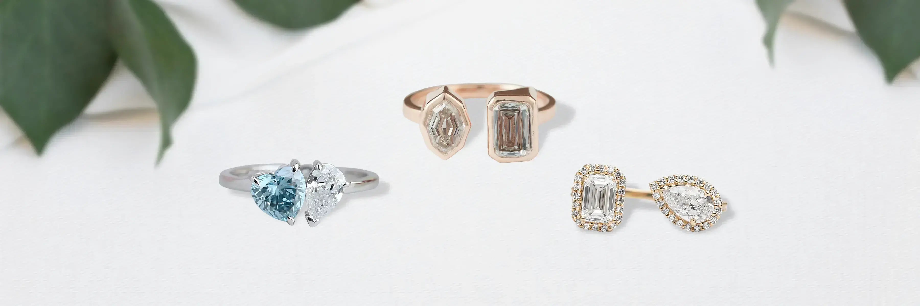 Toi Et Moi Engagement Rings