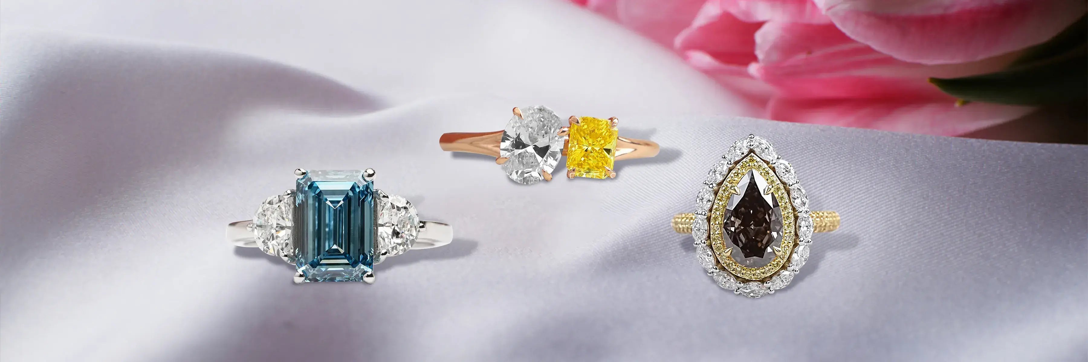 Colored Diamond Engagement Rings