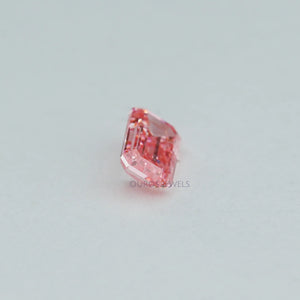 0.24 Carat Each Pink Emerald Cut Lab Grown Diamond Ouros Jewels