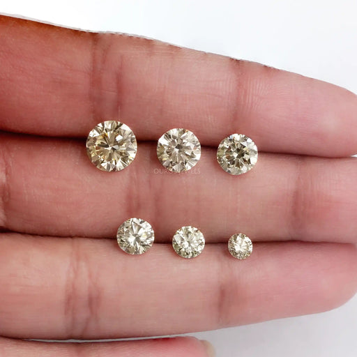 Brilliant Fancy Round Yellow Lab Diamonds