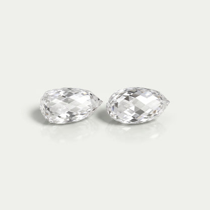 Pineapple Cut Matching Pair Of Lab Grown Diamond