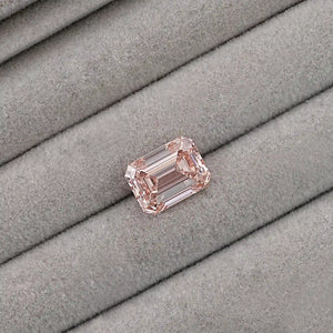 Pink Emerald Cut Diamond With 10.08 CT Certified