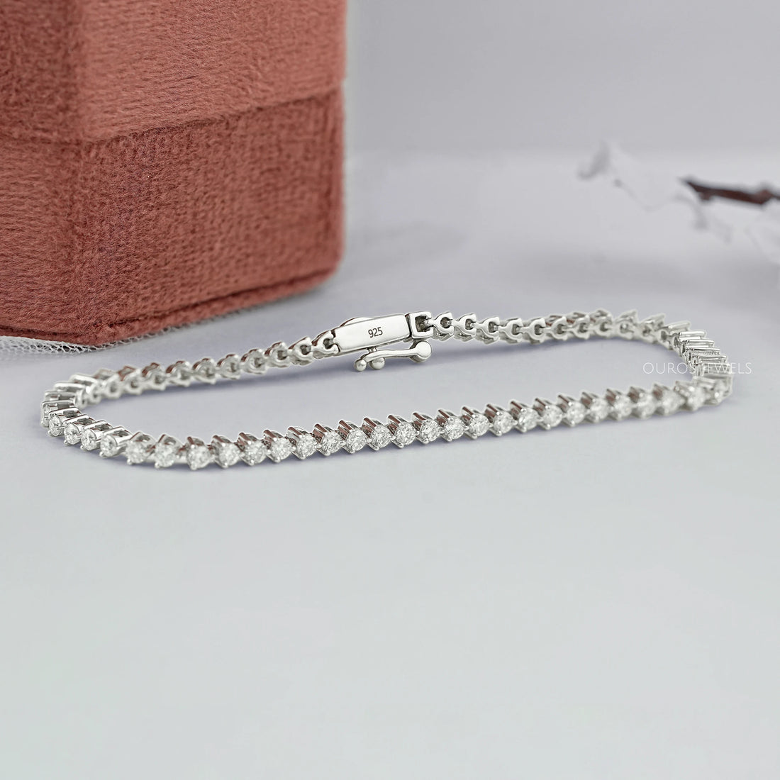 Brilliant Round Lab Diamond Tennis Bracelet Bracelet