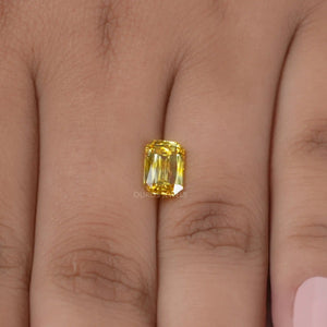 2.05 Carat Yellow Criss Cut Lab Grown Diamond