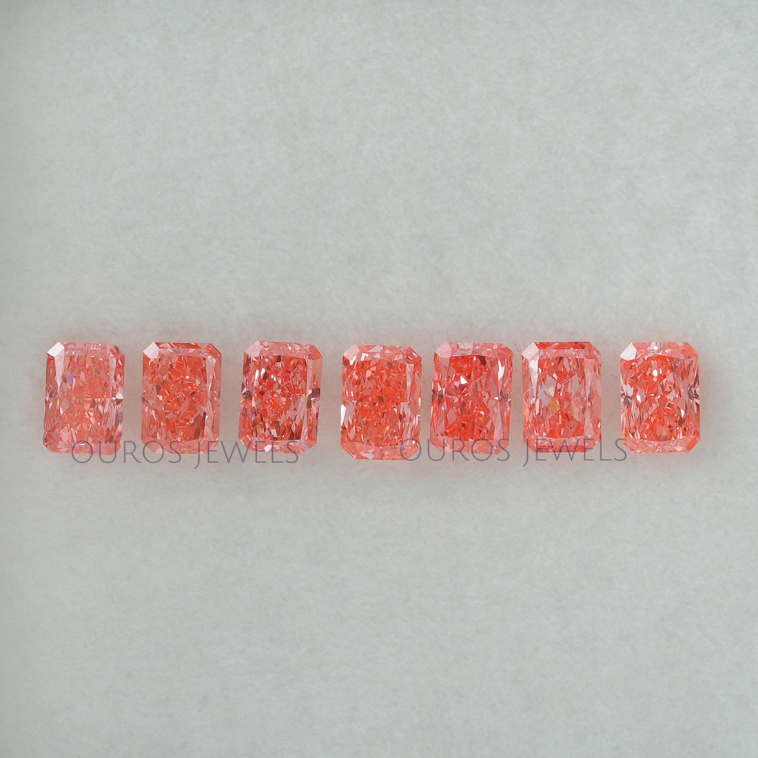 0.33 Carat Each Radiant Pink Loose Diamond Loose