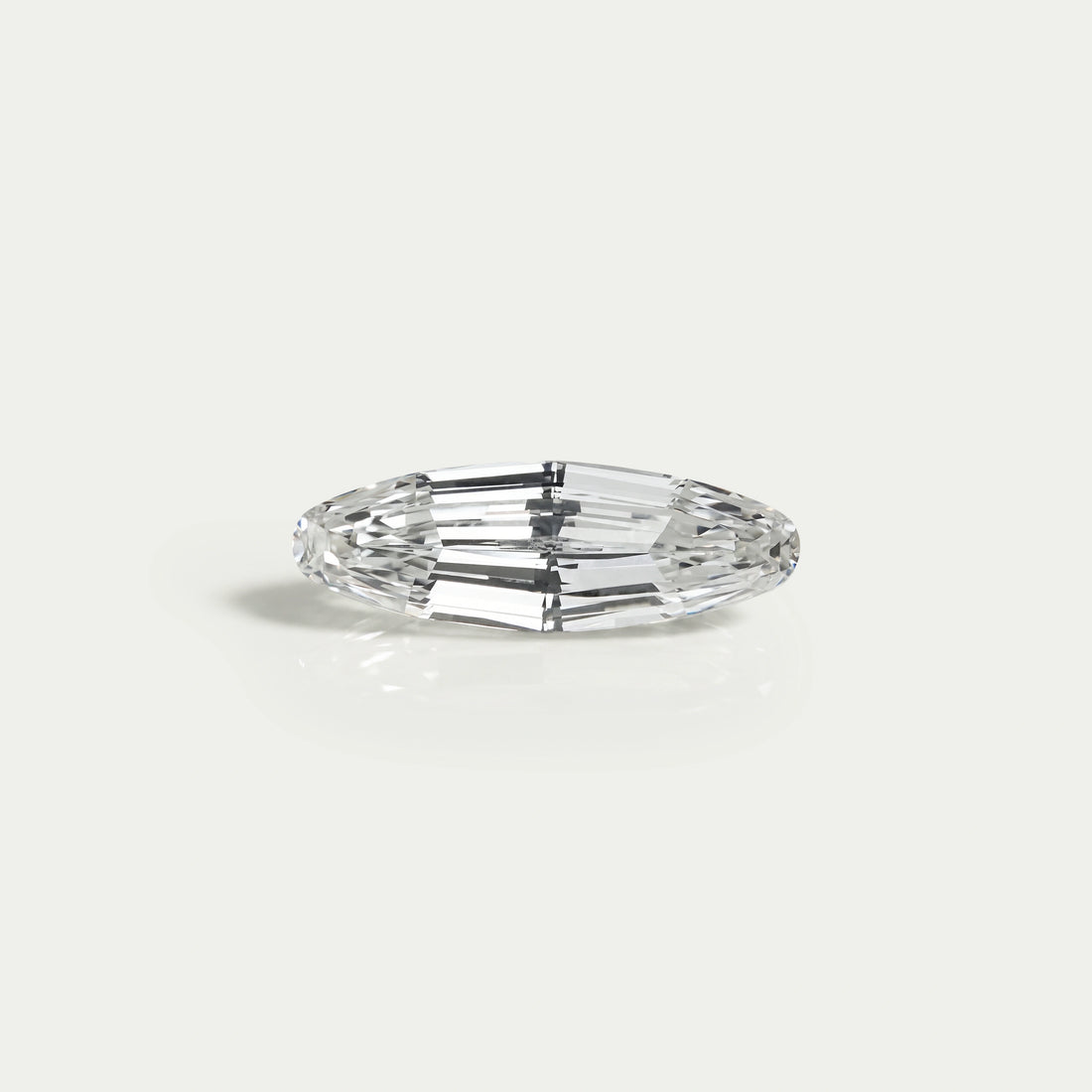 2.83 Carat Long Oval Cut Lab Diamond Loose