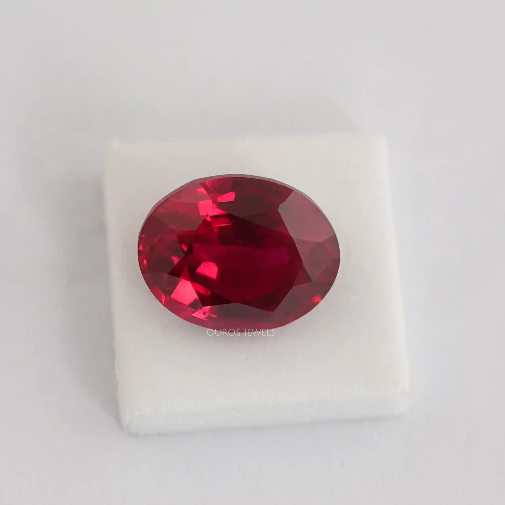 Ruby Oval Cut Gemstone Loose
