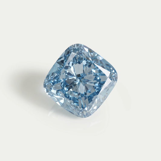 5.00 Carat Blue Cushion Cut Lab Diamond Loose