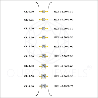 Princess Certified Lab Diamond Solitaire Ring Rings