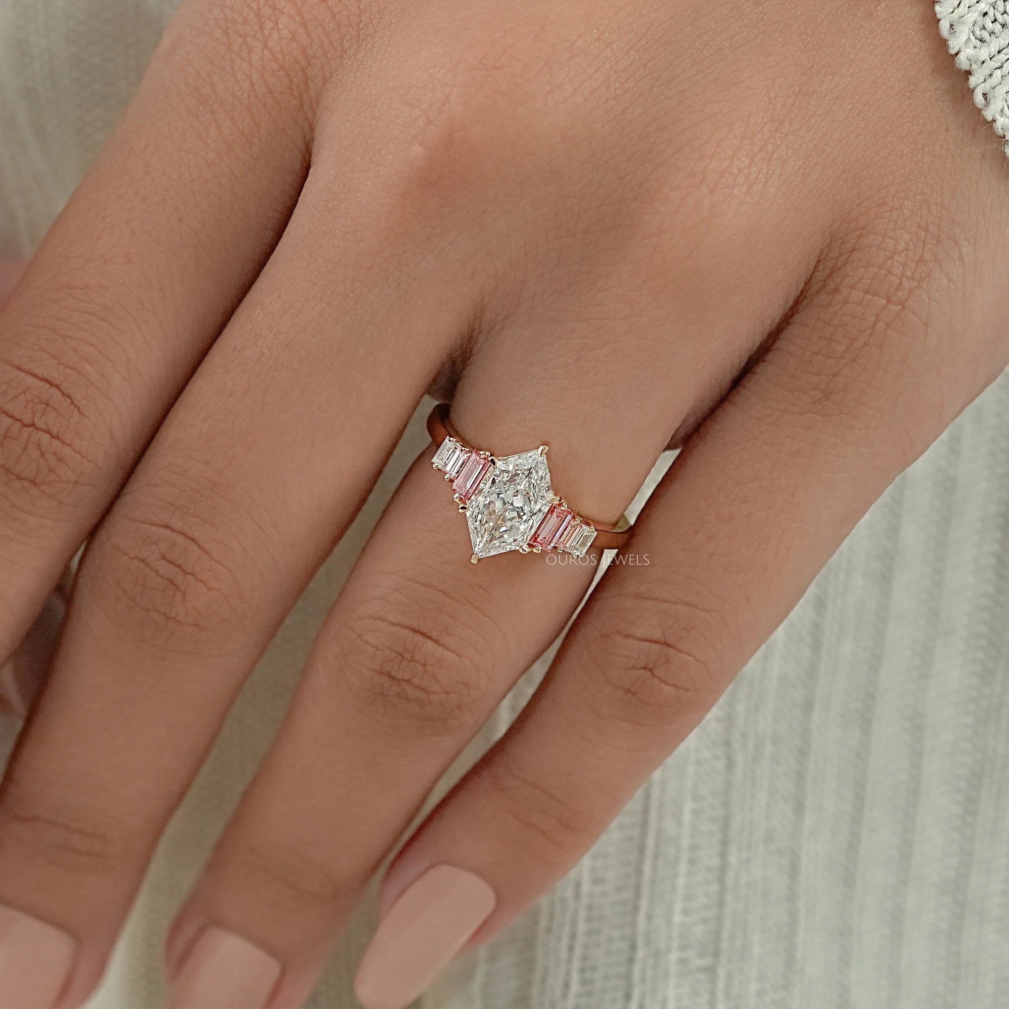 Dutch Marquise Diamond Ring With Baguette