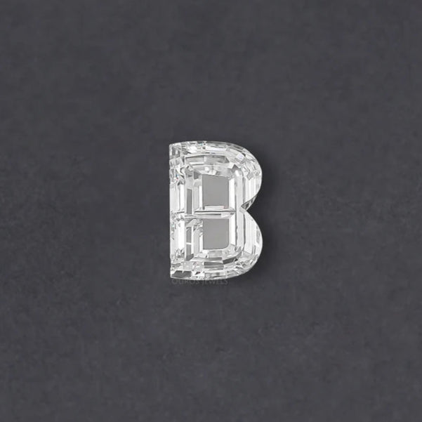 Alphabet B Letter Lab Grown Diamond Loose