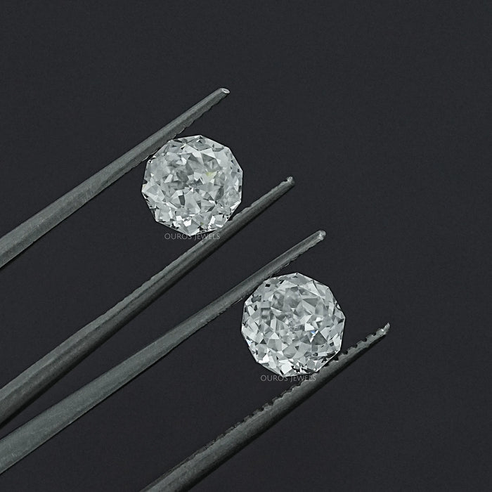 Meteor Cut Lab Diamond Matching Pair