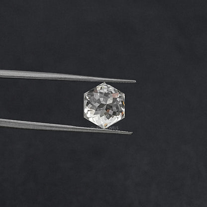Portuguese Hexagon Cut Lab Diamond Loose Loose