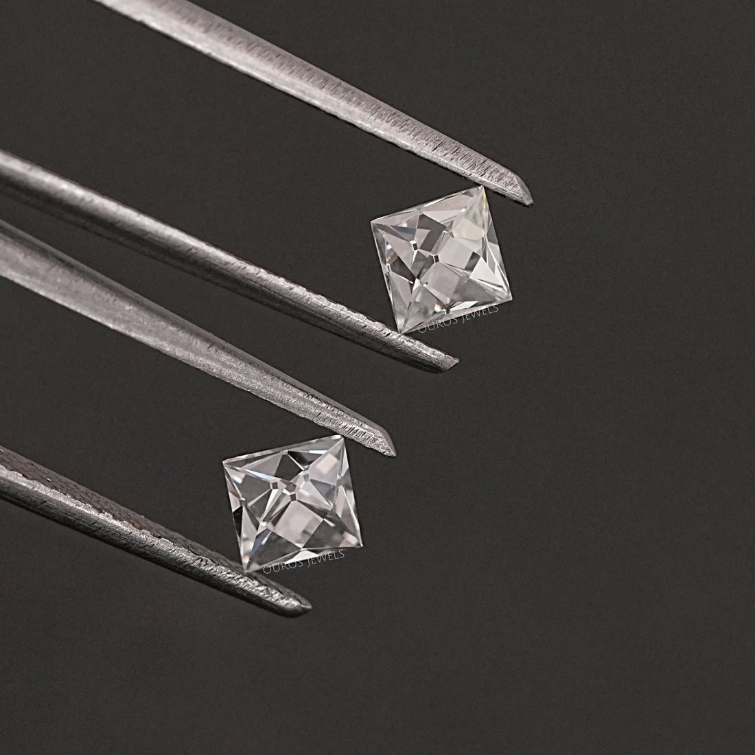 French Cut Lab Grown Diamond Matching Pair Loose