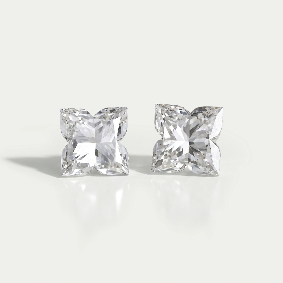 Antique Shape Lily Cut Lab Grown Diamond Pair Loose