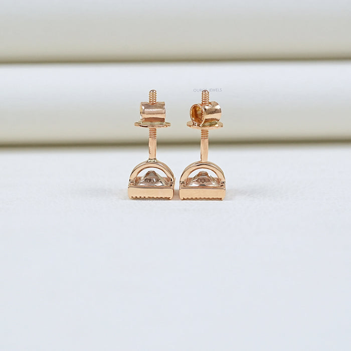 French  Cut  Lab Grown Diamond  Earrings