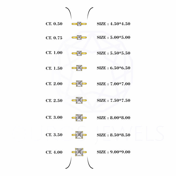 Asscher Cut Diamond Engagement Rings