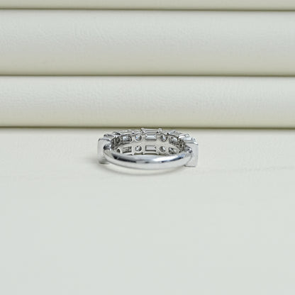 Bar Set Multi Diamond Wedding Band Rings
