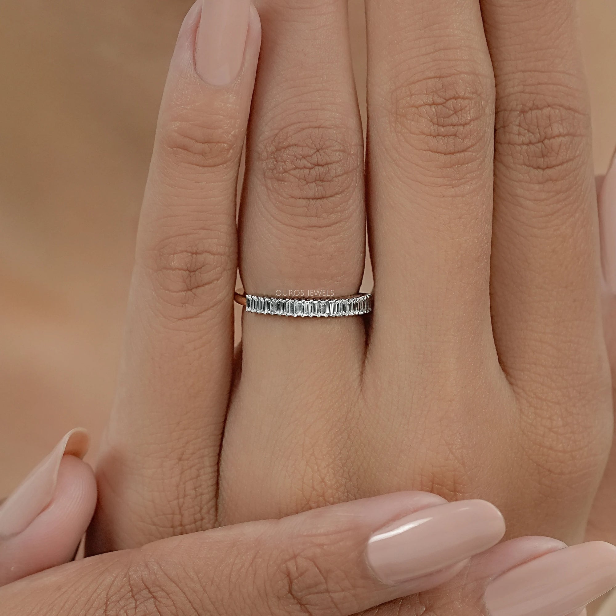 Baguette Cut Diamond Wedding Band