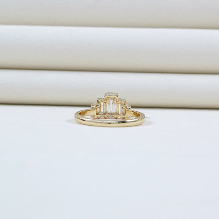 Baguette Cut Lab Diamond Wedding Ring