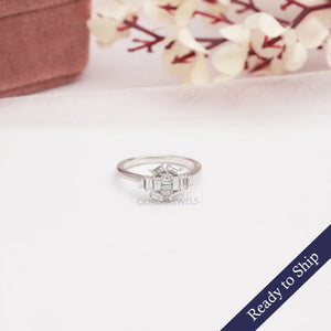 [Baguette Cut Diamond Ring]-[Ouros Jewels]