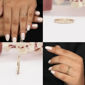 [Collage of Baguette Cut Full Eternity Band]-[Ouros Jewels]