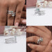 [Collage of Spiral Baguette and Pear Diamond Ring]-[Ouros Jewels]