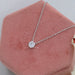 bezel set hexagon cut diamond pendant