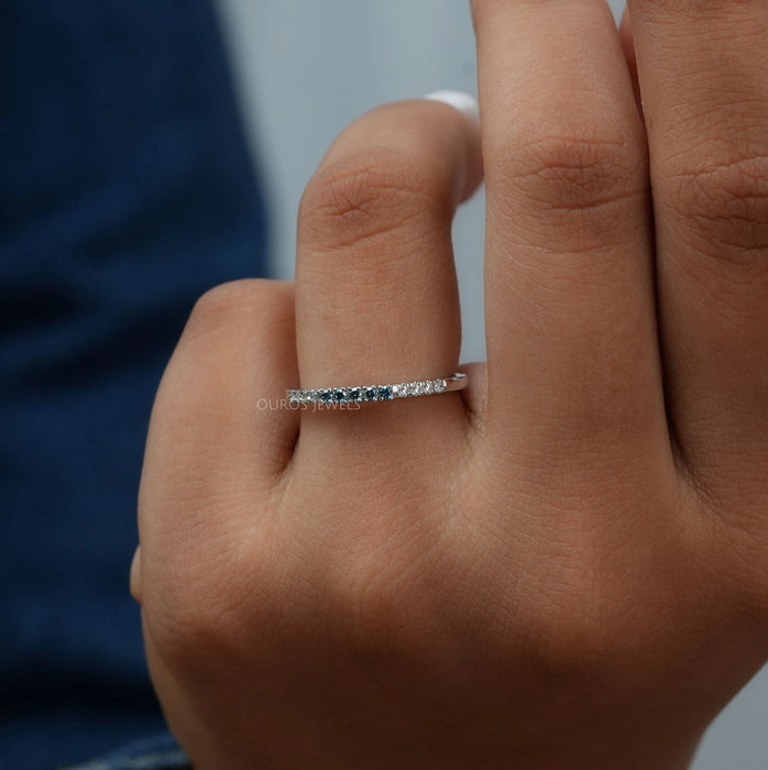 Round  Cut Lab Grown  Diamond Wedding Band