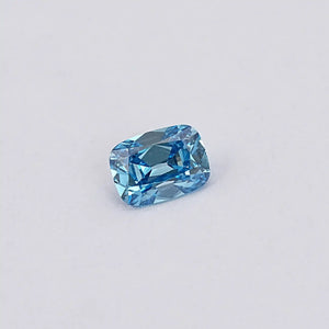 blue cushion cut old od mine diamond 