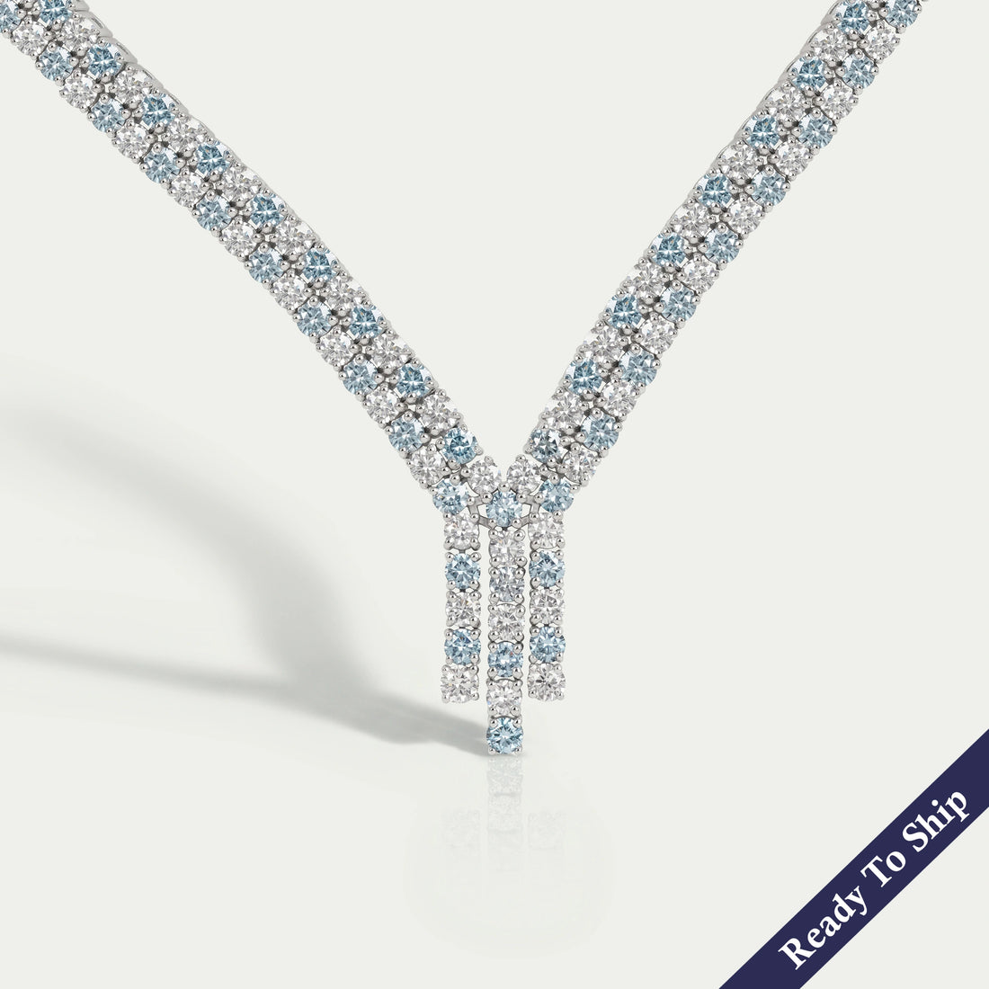 Round Cut Diamond Bridal Necklace Necklaces