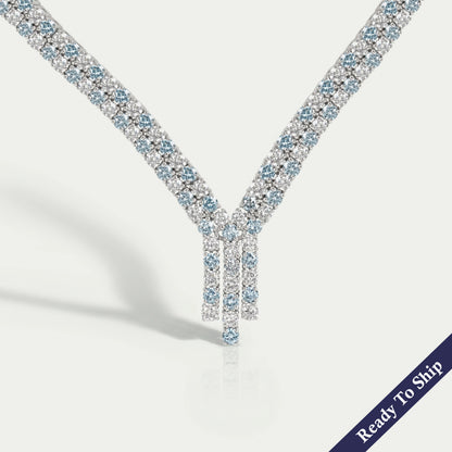 Round Cut Diamond Bridal Necklace Necklaces
