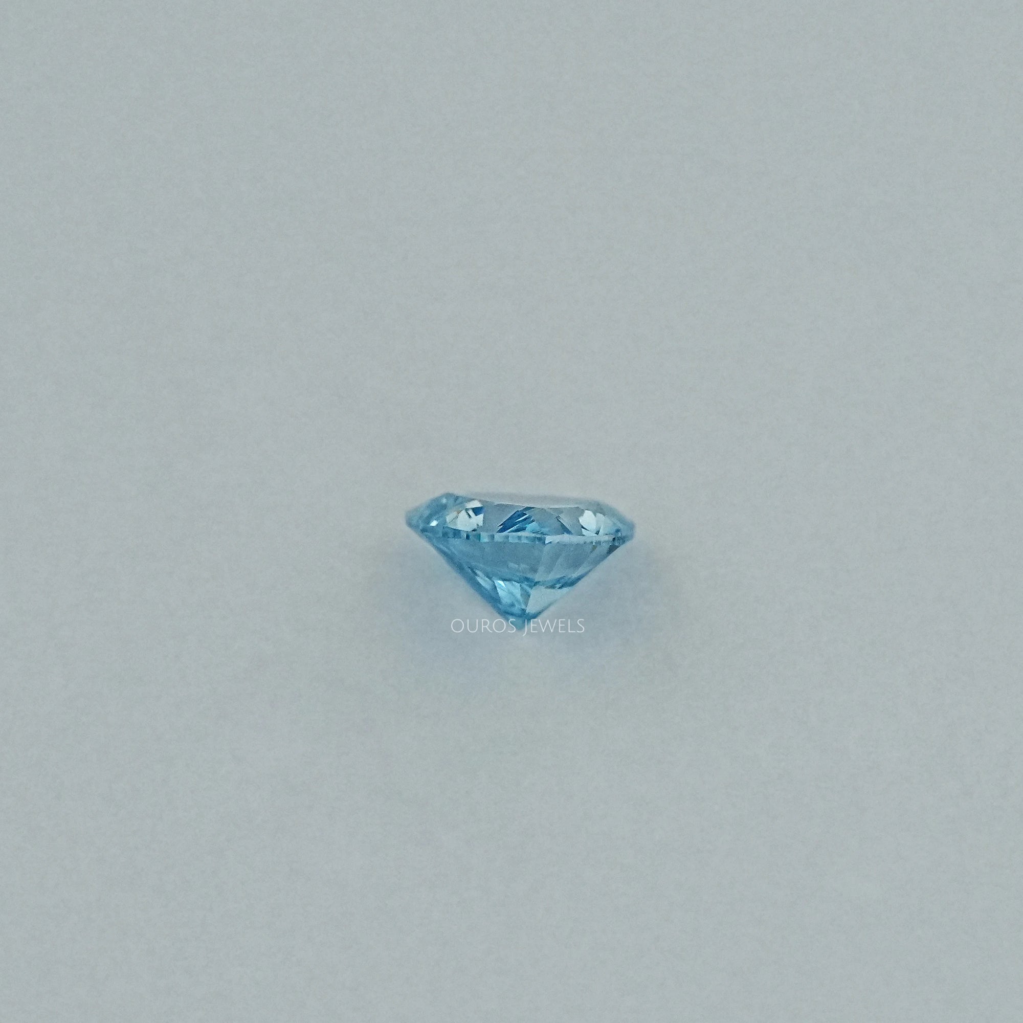 Fancy Vivid Blue Trillion Cut Lab Grown Diamond Loose