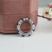 cushion and round diamodn eternity ring 