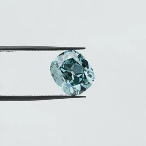 7.16 CT blue cushion loosee diamond