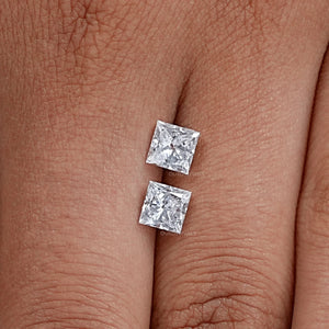 Princess Cut Lab Grown Diamond Pair