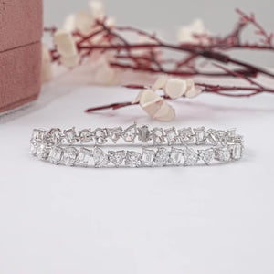 Brilliant Multi Shape Lab Diamond Bracelet