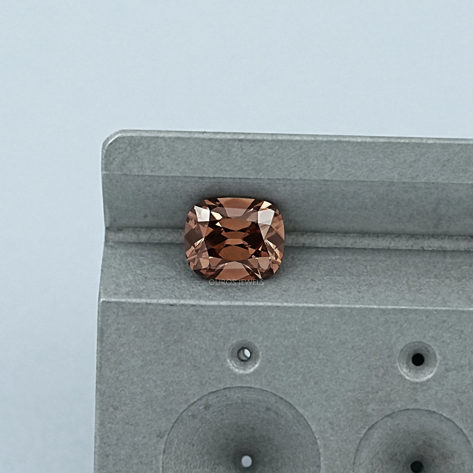 Brown Modified Cushion Lab Grown Diamond Loose