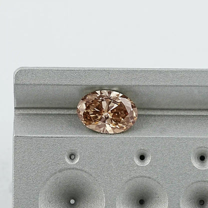 Brown Oval Cut Lab Loose Diamond Loose