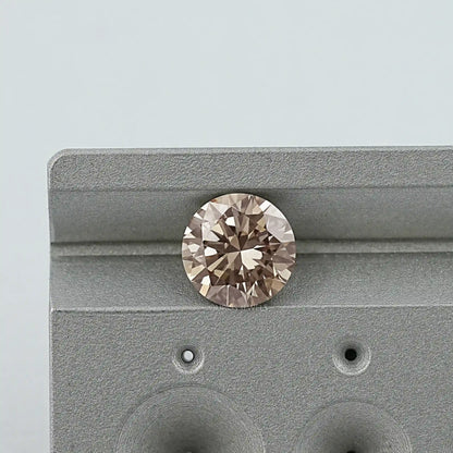 Round Cut Brown Lab Grown Diamond Loose