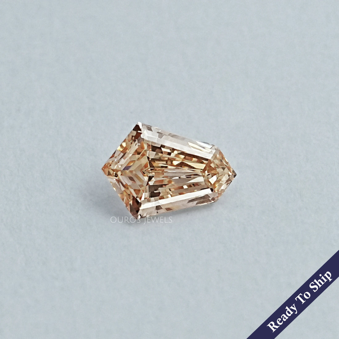 Brown Step Cut Shield Diamond Loose Loose