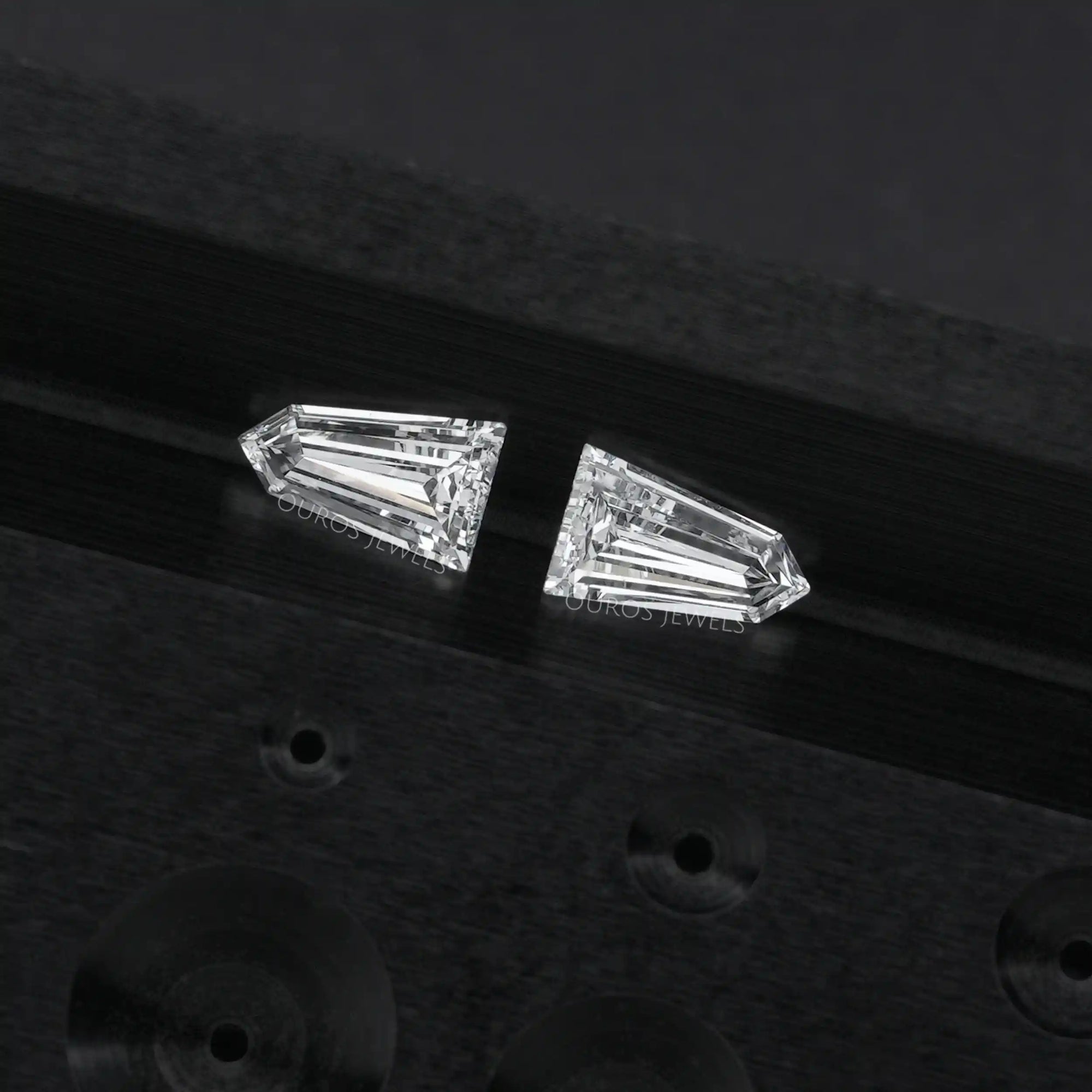 Bullet Cut Lab Grown Diamond Loose Pair Loose