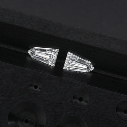 Bullet Cut Lab Grown Diamond Loose Pair Loose