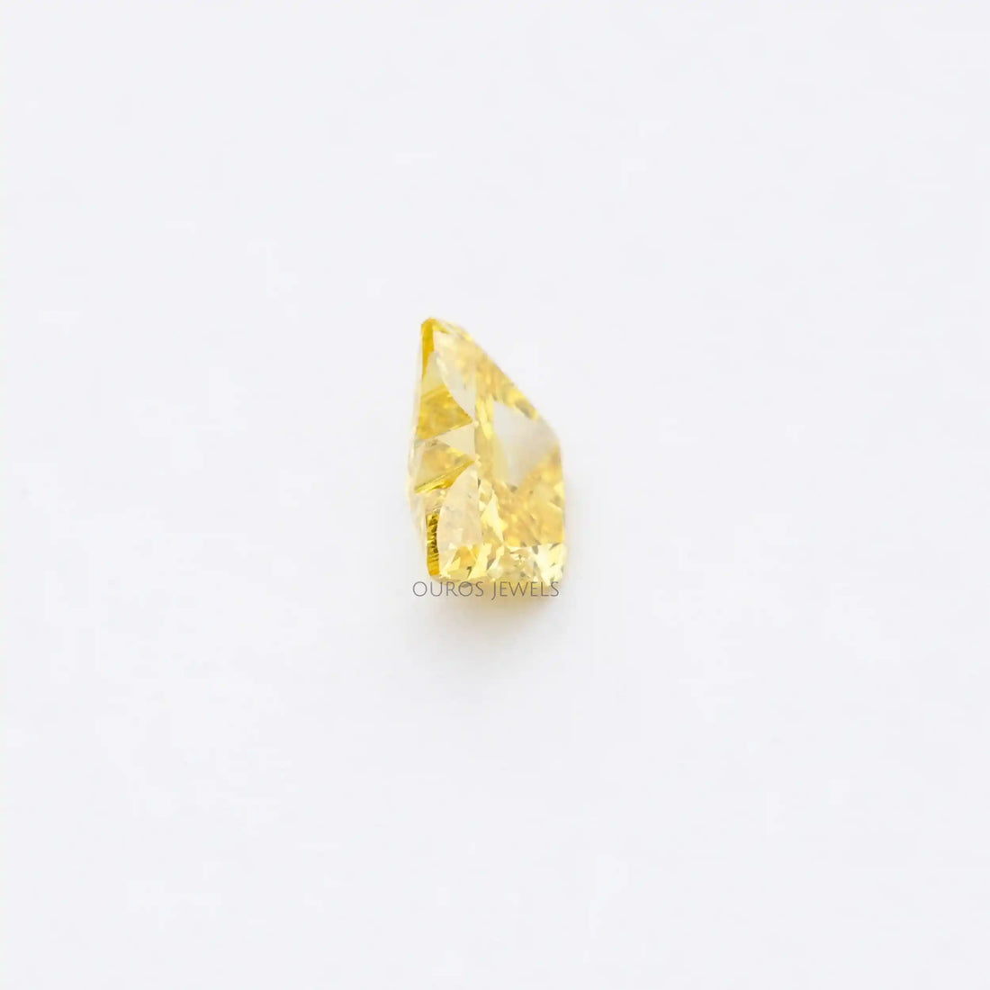 1.55 Carat Yellow Butterfly Cut Lab Diamond
